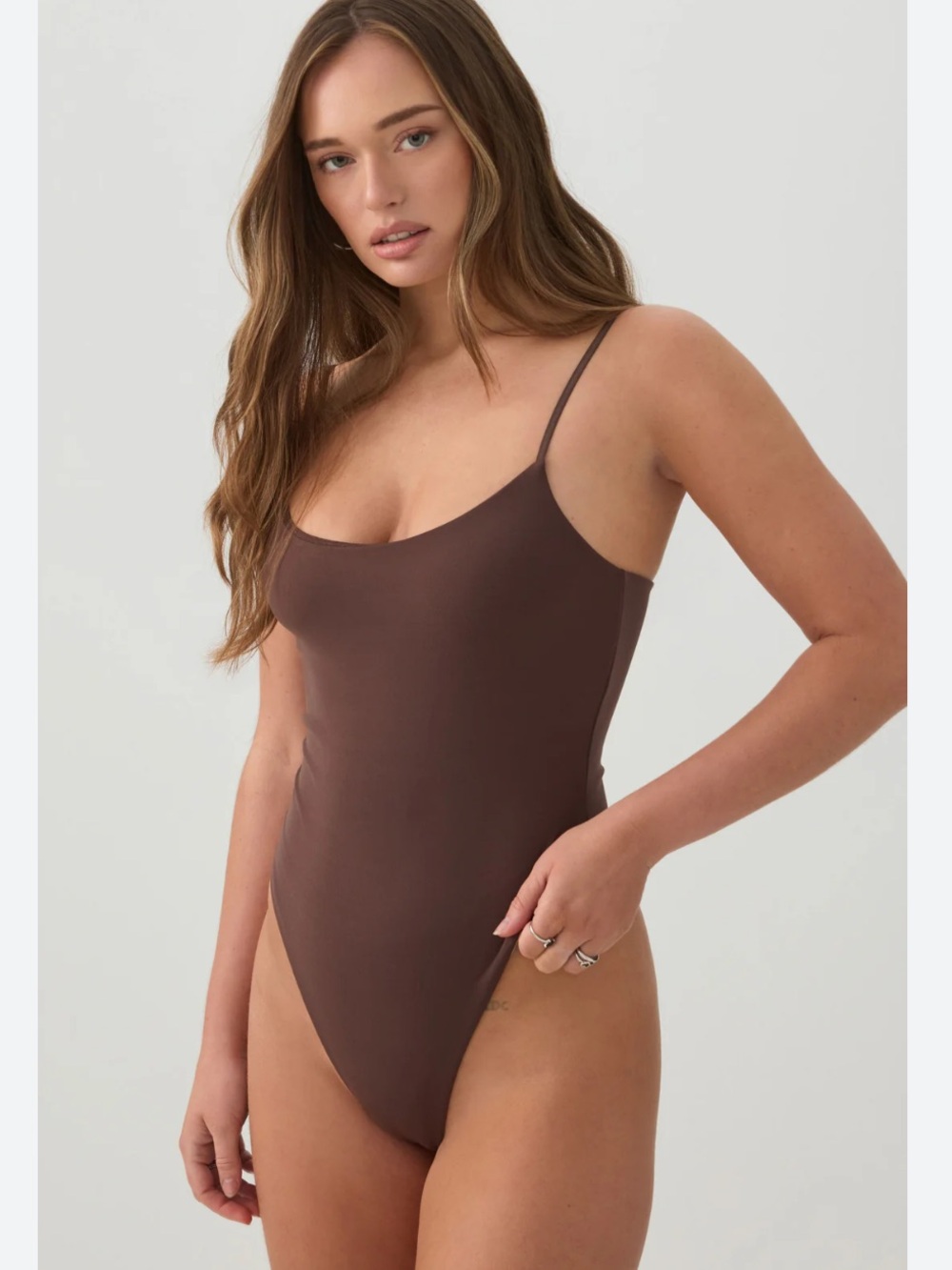 SWS Contour Everyday Stretch Brown Bodysuit ladies large
